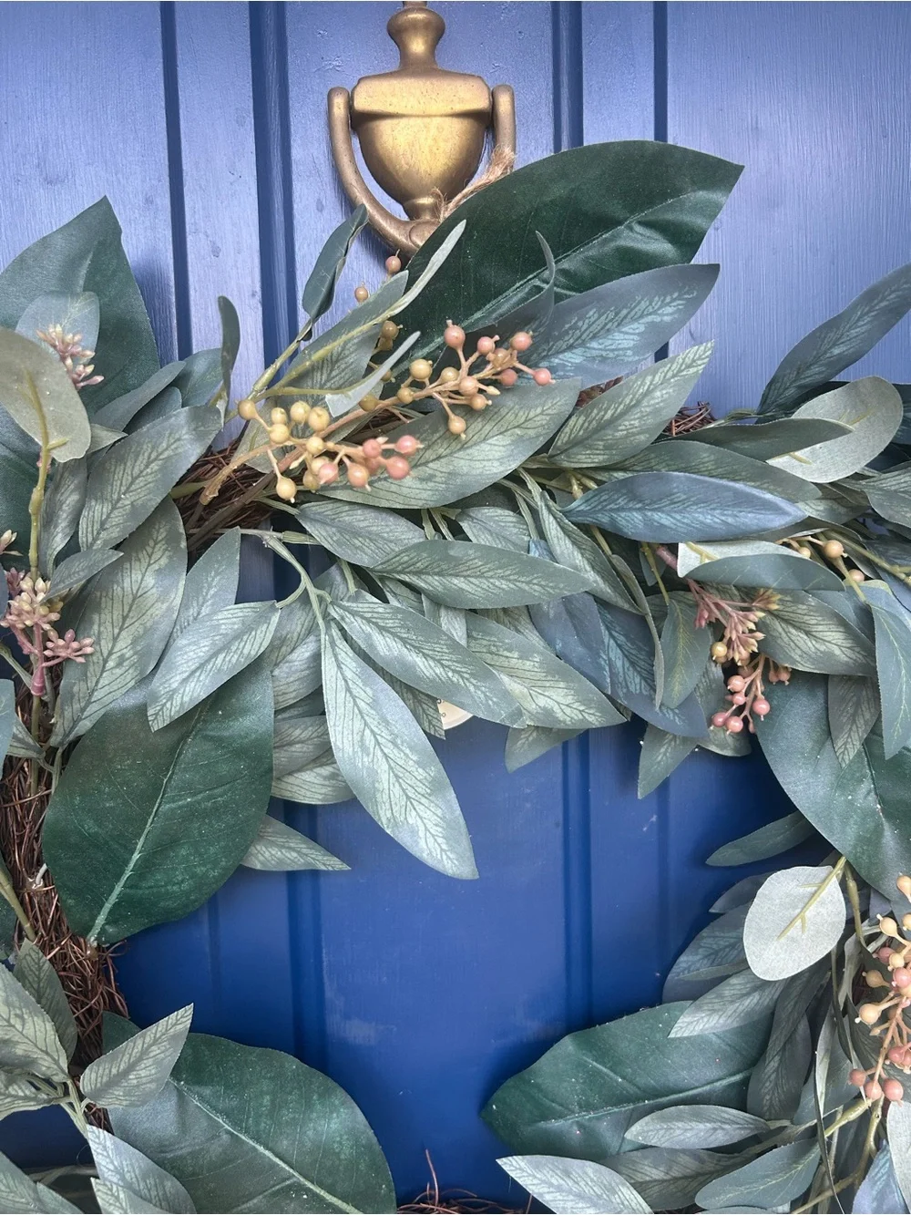 Studio McGee Threshold Classic Green Eucalyptus Wreath - Home Holiday NWT